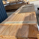 Ca. 60x Douglas wisselsponning/halfhoutsrabat, 18x190mm, lengte 400cm